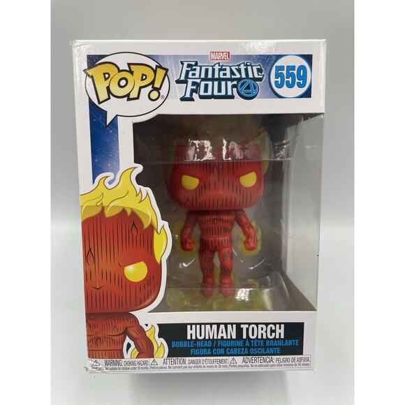 Funko POP! Marvel Fantastic Four Human Torch #559 Vinyl Figure NEW In BOX - Picture 1 of 7